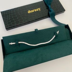 DORSEY White sapphire silver Bracelet !!!